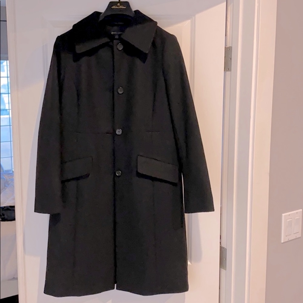 Brooks Brothers Single Breasted Wool Pea Coat